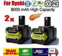 Batterie de remplacement 8ah pour Ryobi 18V One Plus, pour tournevis sans fil Ryobi P107 P108 P109, outils électriques, batterie rechargeable 4PCS 8.0