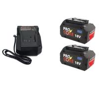 Batterie de remplacement, capacité de 10000 mAh, compatible avec les outils sans fil 18V, chargeur 10,4 Ah (x2)