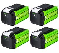 Batterie de remplacement, capacité de 6000 mAh, compatible avec les équipements d'entretien des pelouses, couleur rose