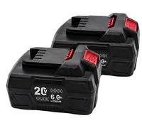 Batterie de remplacement, capacité de 6000 mAh, compatible avec les outils Parkside 20V, 20V 6.0AH - 2 pièces