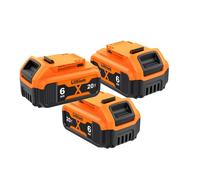 Batterie de remplacement Dewalt 18V/20V 6000mAh pack de 3 pièces pour outils électriques