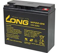 Batterie de remplacement KungLong pour systèmes d’alarme éclairage de secours 12V 22Ah résistant aux cycles