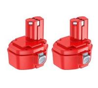 Batterie de remplacement Makita, options 3500mAh/4000mAh, composition NiMH 14,4V, Batterie rechargeable rouge, Capacité : 4000mAh, Variante : 4ah 2pcs batterie