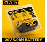 Batterie de remplacement originale Dewalt 18V 5.0Ah, batterie rechargeable pour outils électriques 20V 5Ah, chargeur de batterie DCB205 DCB1104 DW 20V5Ah x1
