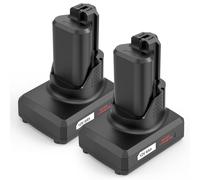 Batterie de remplacement pour Bosch BAT420, 12 V, 6000 mAh, lithium-ion, lot de 2