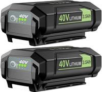Batterie de remplacement pour outils électriques Ryobi 40V, 3500mAh Li-Ion, longue autonomie et rechargeable, installation facile, 2Pack 3500mAh