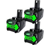 Batterie de remplacement Ryobi Li-Ion 18V 6000mAh compatible P108 4pcs