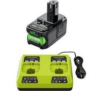 Batterie de remplacement Ryobi P108, capacité de 8000mAH, technologie Li-Ion, 1X8.0 avec 6AChargeur