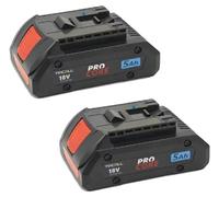 Batterie d'échange, capacité 5000 mAh, compatible avec les systèmes ProCORE 18V, 5,0 Ah, lot de 2, 18V