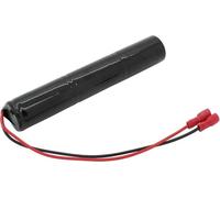 Batterie d'éclairage de secours NiMH 3,6V 4000mAh L1x3 Baby C avec câble et prises Faston -4,8mm / +6,3mm remplace la batterie 3,6 V