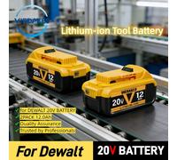 Batterie d'origine pour DeWalt 20V 12Ah, remplaçable pour DCD887 DCD805 DCF860 Dcd796 DCG406 DCF880 DCF512 DCD805, batterie pour outil électrique charger