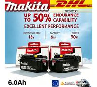 Batterie d'outil électrique Makita BL1860 18V 6Ah d'origine, batterie de remplacement Li-Ion LXT BL1850 BL1840 pour tournevis 18V avec BMS TPCell 18V M2TCH 6A