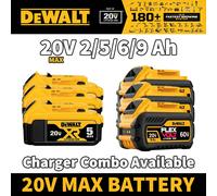 Batterie d'outil haute puissance authentique DeWALT 20V 5.0Ah, ensemble chargeur de batterie FlexVolt 60V 9.0Ah XR Li-Ion DCB205, DCB206, DCB202, DCB609 DW 20V5Ah x3