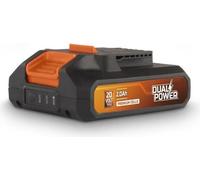 Batterie Dual Power, 20V, 2000mAh, Li-ion, POWDP9021, Indicateur LED de Puissance, Compatible Outils Dual Power 20V