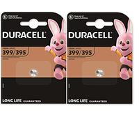 Batterie Duracell, pile pour montre, oxyde d'argent, pile bouton, 395/399, SR57, 1,5V, 2 pièces