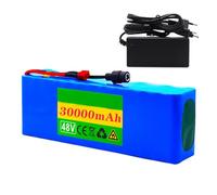 Batterie électrique lithium-ion 48 V 30 Ah avec BMS et chargeur pour moteur 200 W-1000 W, prise électrique XT60