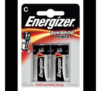 Batterie Energizer Alkaline Power type C 1.5V alcaline usage unique cylindrique 50mm 66g emballage blister