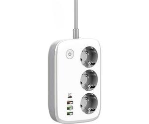 Batterie externe intelligente - Batterie externe compacte de 2500 W - Dimensions : 17,8 x 11,2 x 3,1 cm - Câble de 2 mètres - Chargeur USB