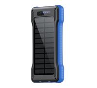 Batterie Externe Solaire - Chargeur Portable, Power Bank avec Lampe Torche