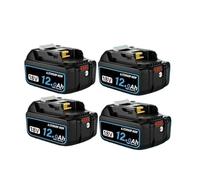 Batterie for Outils Électriques 18V 8Ah/10Ah/12Ah, Compatible avec Makita | For outils électriques, perceuse électrique légère, batterie au Lithium-Ion(4PCS 12.0Ah)