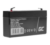 Batterie Green Cell AGM52 Sealed Lead Acid VRLA 6V 1,2Ah pour onduleur 97x24mm 290g