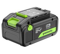Greenworks 24V 6Ah Batterie High Power USB-C Batterie Rechargeable Lithium-ION Haute capacité 24 V 6,0 Ah, Compatible avec Tous Les Outils Greenworks 200+ de la série 24 V, Garantie 2 Ans - PA600