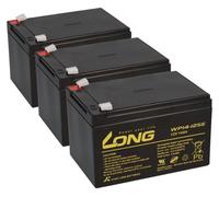 Batterie Kung Long WP14-12SE, ensemble de 36V, 14Ah, pour Maximilian II – 3 batteries de 12V AGM