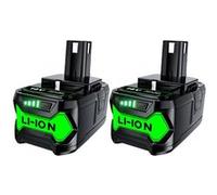 Batterie Li-ion 18V 6000mAh compatible Ryobi P108 - Lot de 2