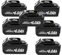 Batterie Li-ion, capacité 6000mAh, compatible avec plusieurs modèles, 7ge BL1830, 18V