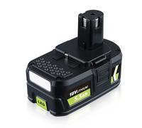 Batterie Li-Ion de rechange 5,5 Ah pour Ryobi 18 V P108 RB18L50 RB18L40 RB18L25 RB18L20 RB18L15 RB18L13 Compatible avec Ryobi Power Tools P102 P103 P104 P105 P105 P105 106 pièces 107