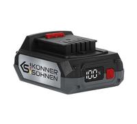 Batterie Li-ION K&S Könner&Söhnen 20 V KS 20V2-1, Tension nominale 20 V, capacité de la Batterie 2 Ah, Batterie Lithium-ION Rechargeable, Poids Net 0,47 kg