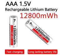 Batterie Li-Ion Rechargeable AAA 12800mWh 1.5V, Batteries au Lithium AAA, vente en gros pour souris, lampe de poche, ventilateur, Machine de jeu 4pcs AAA Battery