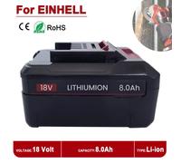 Batterie Li-ion Rechargeable EIN18C2 18V 8000mAh pour EINHELL Power x-change PX-BAT4 PX-BAT52 4511396 4511437 AXXIO GE-LC 18 Li 2x Batteries