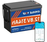 Batterie Li-ion - Technologie LiFePO4 - Système de stockage d'énergie - Surveillance sans fil - 314 Ah 12 V - Noir