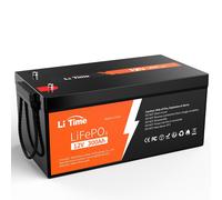 Batterie LiFePO4 12 V 300 Ah avec BMS, accumulateur d'énergie solaire pour l'alimentation de secours des camping-cars et des bateaux