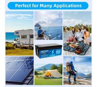Batterie LiFePO4 12V 200Ah - Batterie lithium-ion - Batterie cycle profond - Batterie pour camping-car - Batterie marine - Grande capacité 200A