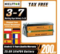 Batterie LiFePO4 12V 24V 48V 100ah 200ah 300ah, 12.8V 51.2V, Lithium fer Phosphate, BMS intégré pour bateau solaire, sans taxe 12.8V 150Ah From EU