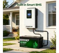 Batterie LiFePO4 12V 300AH 100AH avec chargeur solaire MPPT, batteries solaires au lithium, cellules de qualité A, batterie au fer + 6000 cycles, BMS intégré IBattery-PO-12V-300AH