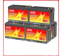 Batterie LiFePO4 12V 300Ah - Batterie lithium - Batterie pour camping-car - Batterie pour coffre - Batterie solaire - Compacte et légère