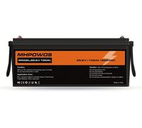 Batterie LiFePO4 25,6V 100Ah, batterie lithium-fer-phosphate avec une puissance de 2560W et dotée de protections