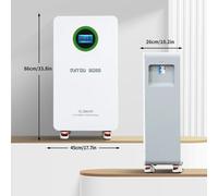 Batterie LiFePO4 - DT-48V-15kWh - Énergie 15,36 kWh - Tension 51,2 V - Capacité 300 Ah - Décharge max. 210 A - Courant de charge 150 A