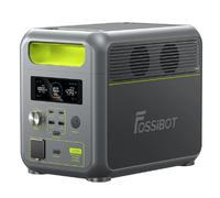 Batterie LiFePO4 portable FOSSiBOT F1200, capacité de 1 024 Wh, puissance nominale de 1 200 W, 3 modes d'éclairage LED, 7 ports de sortie, protection BMS
