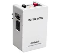Batterie LiFePO4 - Système de stockage solaire - 24 V - 314 Ah - 8 kW - Protection BMS - Compatible avec les onduleurs autonomes et hybrides