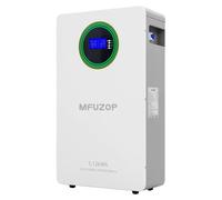 Batterie LiFePO4 - Système de stockage solaire - 5,12 kWh - 100 Ah - 48 V - Protection BMS - UL - Interfaces RS232, RS485, CAN