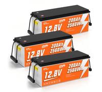 Batterie Lithium 12V 200Ah Basse Température | LiFePO4 Batterie avec Protection de BMS et de 4000 à 15000 cycles pour Camping car, Caravane, Bateau, Panneau solaire