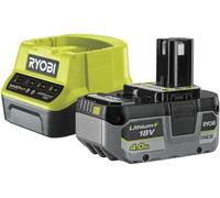 Batterie Lithium+ 18V ONE+, 4.0 Ah Compacte, Chargeur Rapide 2.0 A, RYOBI RC18120-140X