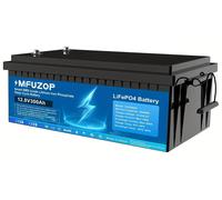 batterie lithium - batterie LiFePO4 - batterie à cycle profond - batterie pour énergie solaire - batterie pour camping-car - 12,8 V, 300 Ah