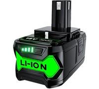Pile au lithium de rechange, capacité 6000mAh/9000mAh, compatible avec les outils électriques Ryobi ONE+Plus, 1 pièce de batterie 6,0