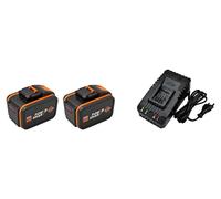 Batterie lithium-ion, 12,0 Ah, compatible avec les outils Worx, chargeur 15C-12.0AhX2