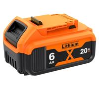 Batterie lithium-ion 18 V/20 V 6,0 Ah - Batterie de rechange compatible avec le DCB200 - Pour perceuses sans fil et outils électriques